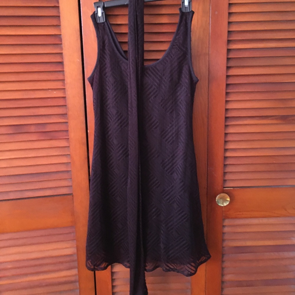 Black mini dress